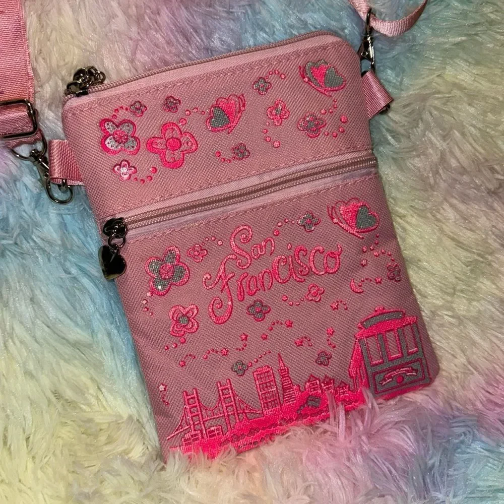 San Francisco pink crossbody bag